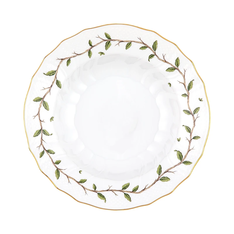 Herend Rothschild Garden Rim Soup Plate