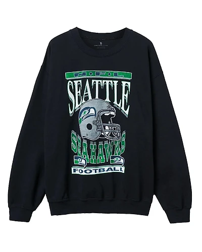Junk Food Clothing Unisex Nfl Seattle Seahawks Helmet Flea Market Crew