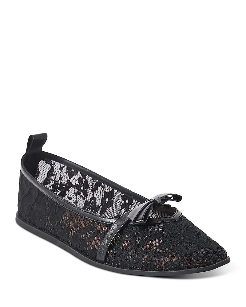 Free People Women's Mesh Mania Bow Flats