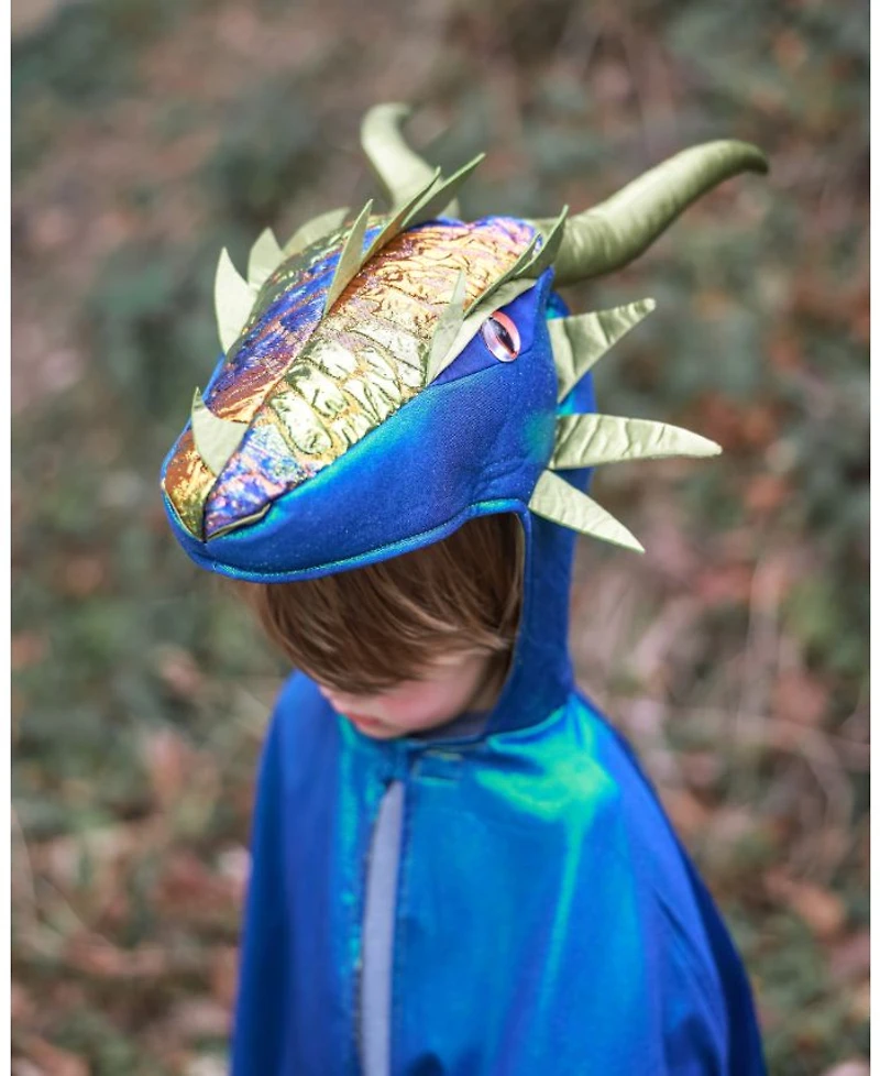 Emerald The Metallic Dragon Cape - Ages 3-6 Years
