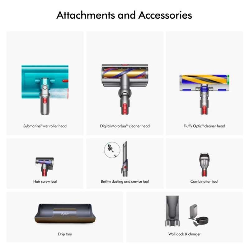 V15s Detect Submarine™ Absolute Wet & Dry Vacuum Cleaner | Gold