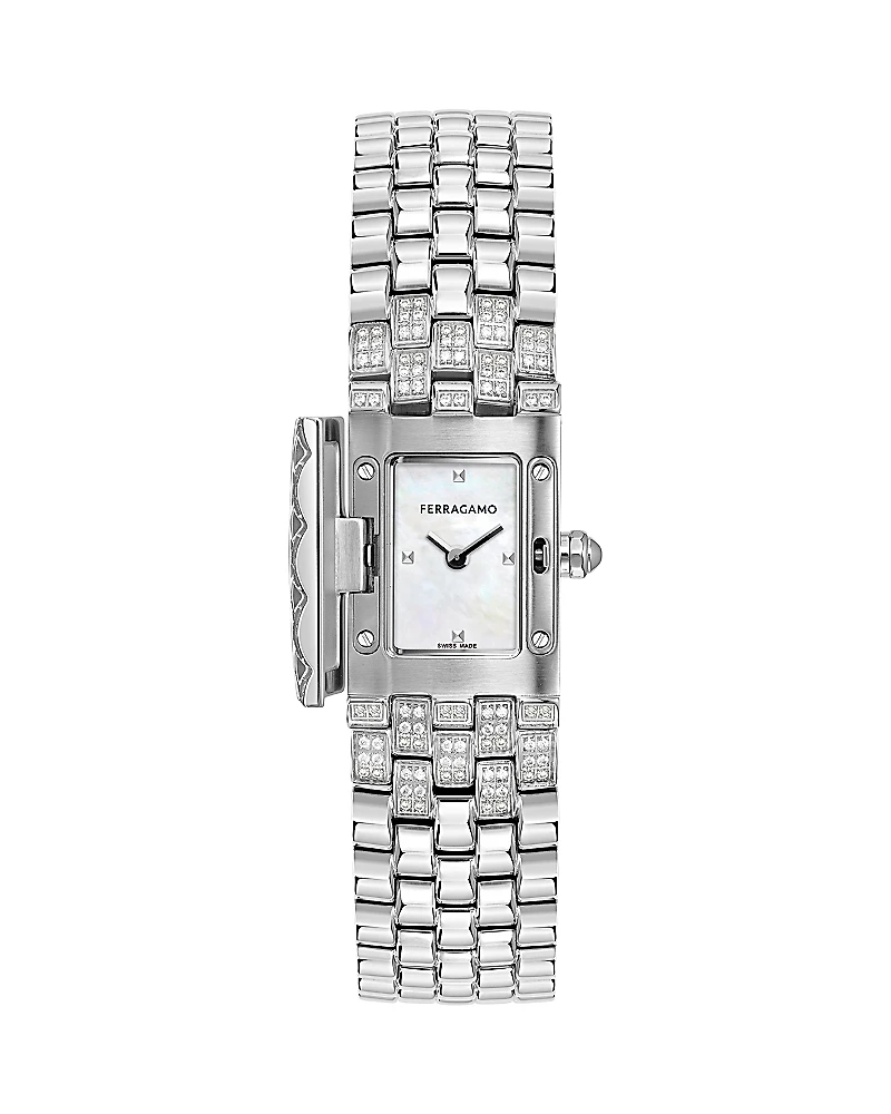 Ferragamo Secret Diamond Watch, 19mm x 30mm
