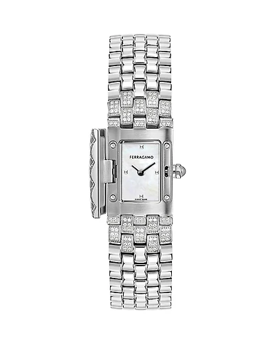 Ferragamo Secret Diamond Watch, 19mm x 30mm
