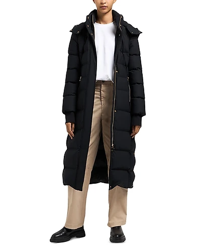 Moose Knuckles Jocada Shearling Trim Down Parka