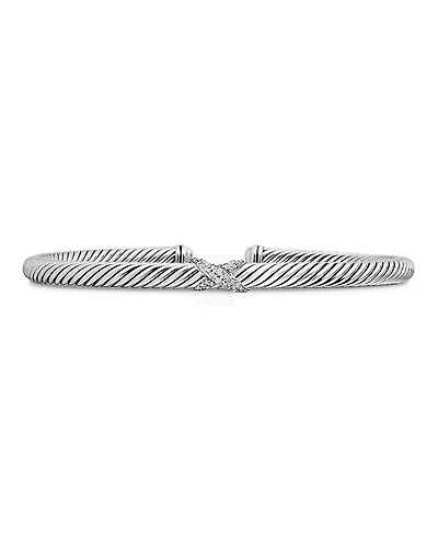 David Yurman X Bracelet with Diamonds