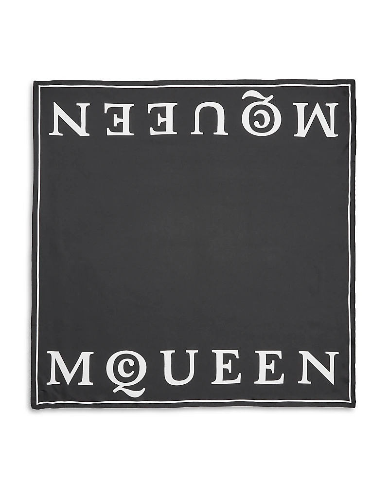 McQueen Branding Silk Scarf