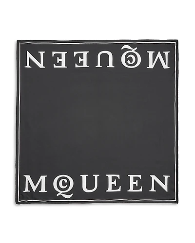 McQueen Branding Silk Scarf