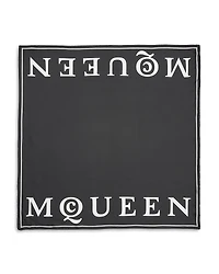 McQueen Branding Silk Scarf