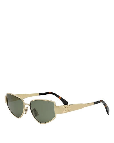 Celine Triomphe Cat Eye Sunglasses, 55mm