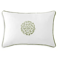 Sferra Storia Embroidered Decorative Pillow, 12 x 18