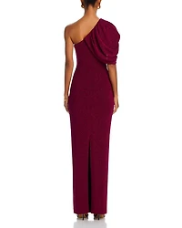 Egan Metallic One Shoulder Gown