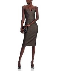 Lena Notch Neck Sheath Dress