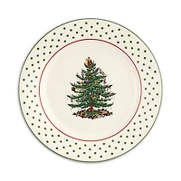 Spode Christmas Tree Polka Dot Dessert Plates, Set of 4