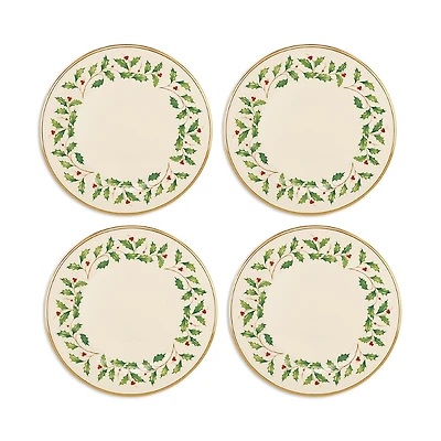 Lenox Holiday Dinnerware Dinner Plates, Set of 4