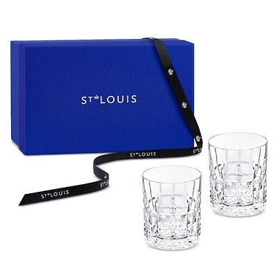 Manhattan Double Rock Glasses, Set of 2