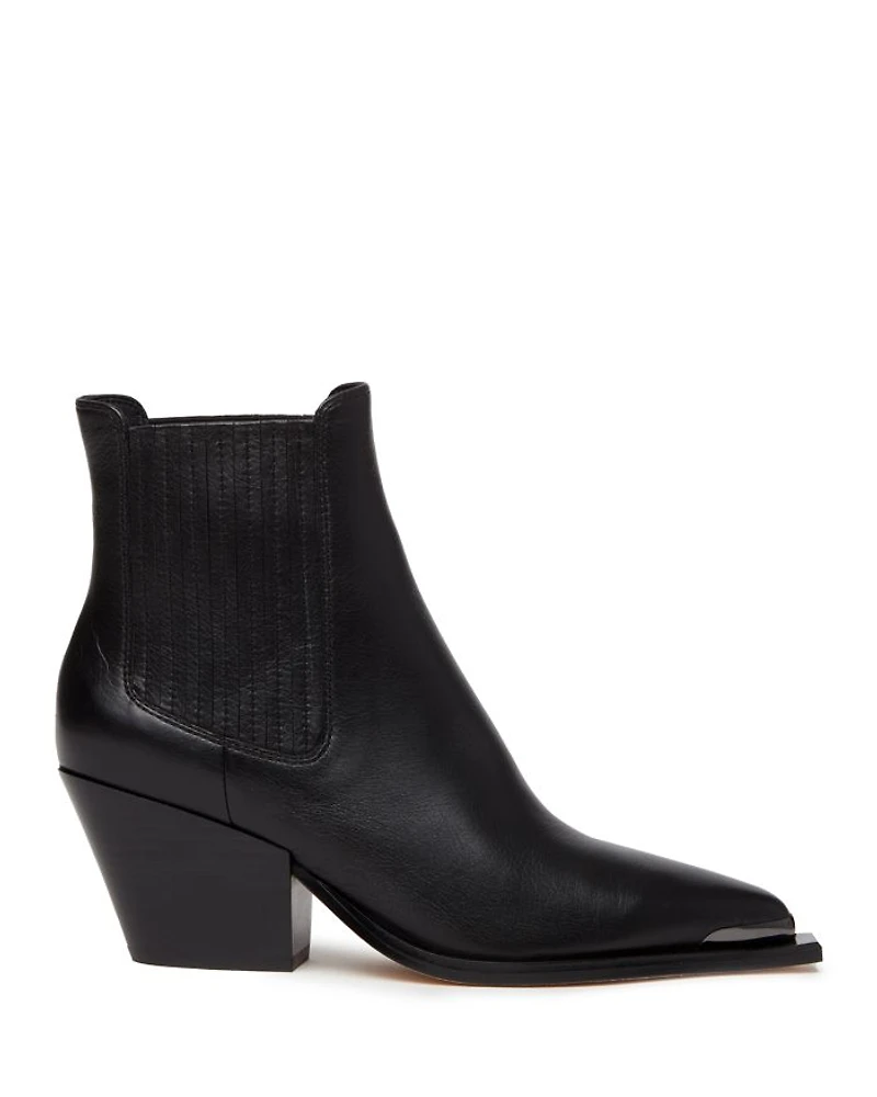 Women's Lyra Pointed Toe Stretch Block Heel Ankle Boots