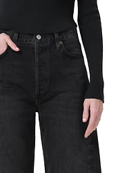 Luna High Rise Pieced Taper Jeans Possess