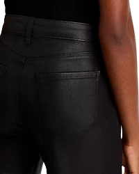 Clayton High Rise Wide Leg Jeans Noir Coated