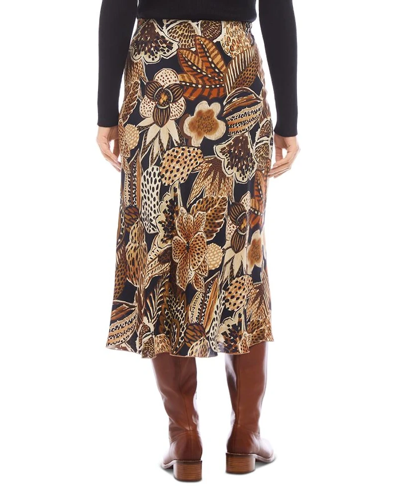 Printed Midi Skirt