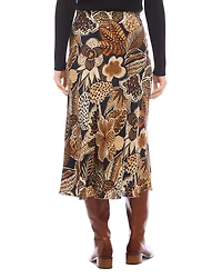 Printed Midi Skirt