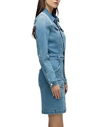 Reconstructed Denim Shirt Dress