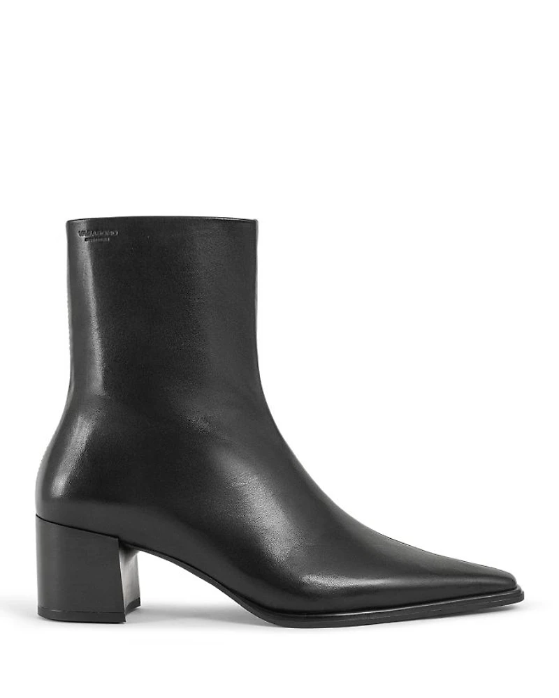 Women's Giselle Pointed Toe Block Heel Ankle Boots