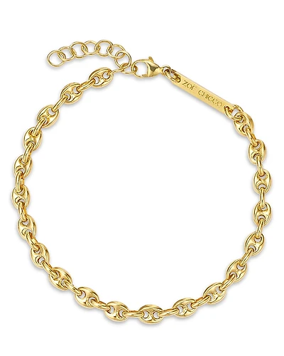 Zoe Chicco 14K Yellow Gold Heavy Metal Puff Mariner Link Chain Bracelet
