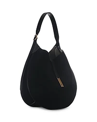 Polo ID Large Suede Shoulder Bag