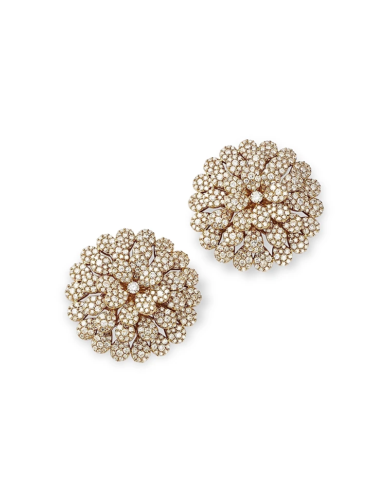 Bloomingdale's Diamond Pave Flower Stud Earrings