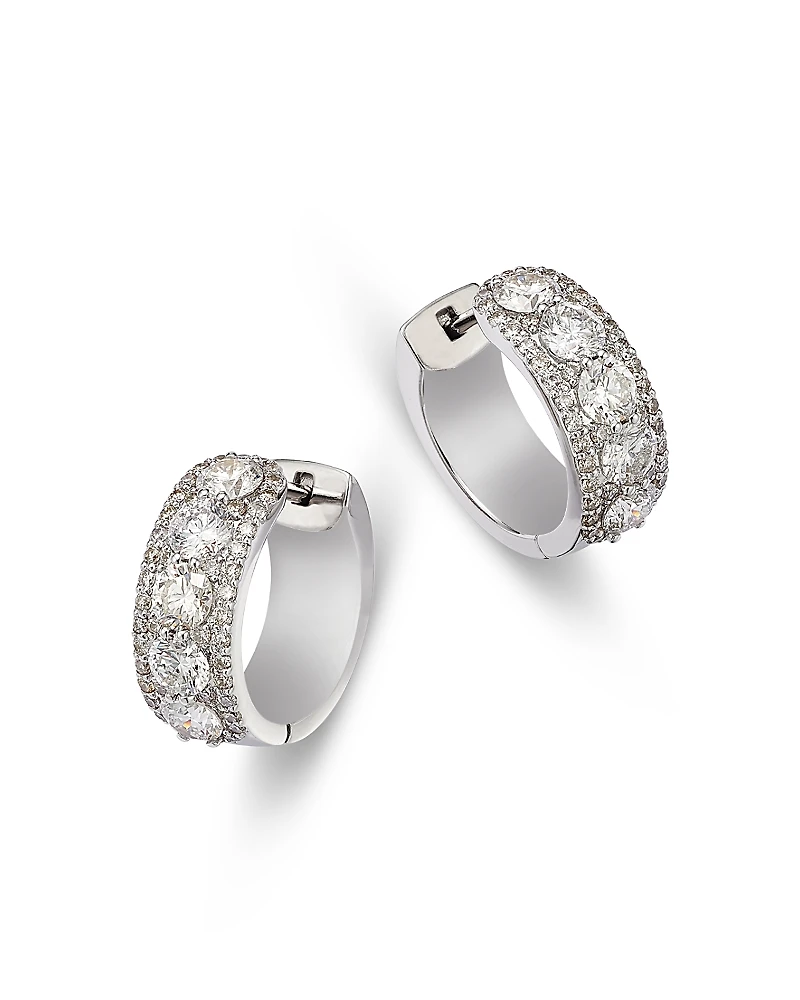 Bloomingdale's Diamond Huggie Hoop Earrings