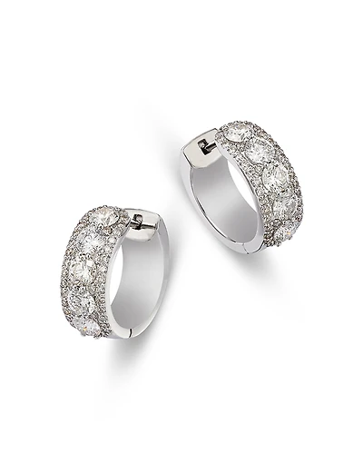 Bloomingdale's Diamond Huggie Hoop Earrings