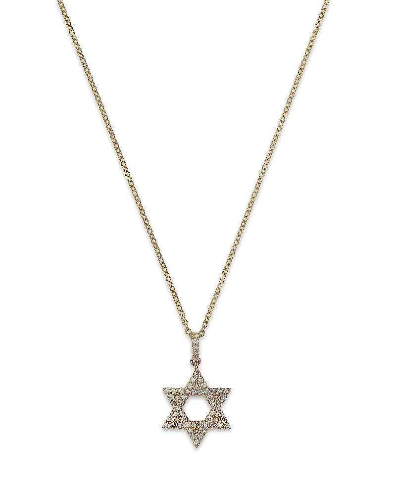 Bloomingdale's Diamond Star of David Pendant Necklace