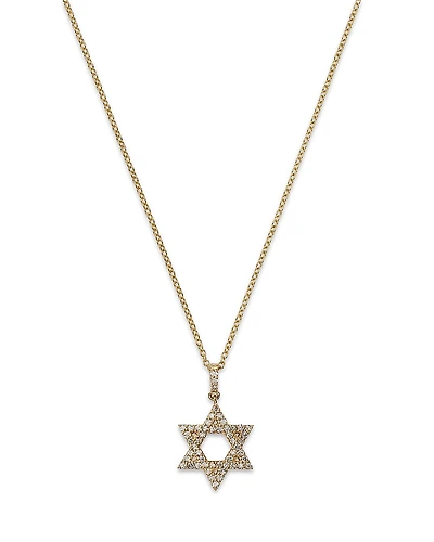 Bloomingdale's Diamond Star of David Pendant Necklace