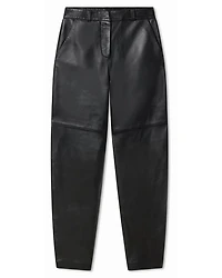 High Waist Leather Balloon Pants