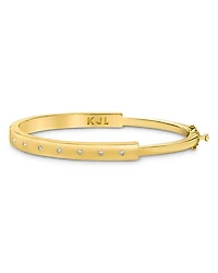 Cubic Zirconia Hinged Bracelet