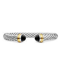 David Yurman Cable Classics Bracelet with Black Onyx and Gold