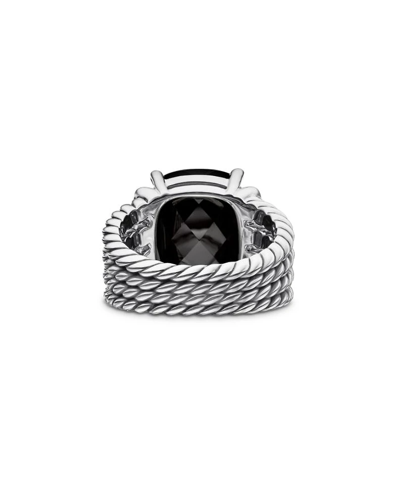 Wheaton Ring with Black Onyx and Diamonds