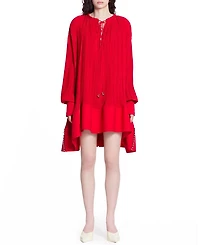 Flared Pleated Dress