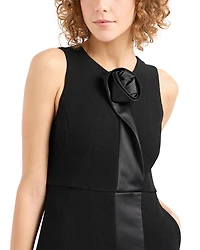 Rosette Trim Dress