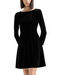 Stretch Chenille Velvet Dress