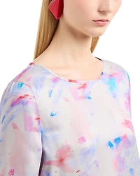 Watercolor Star Print Top