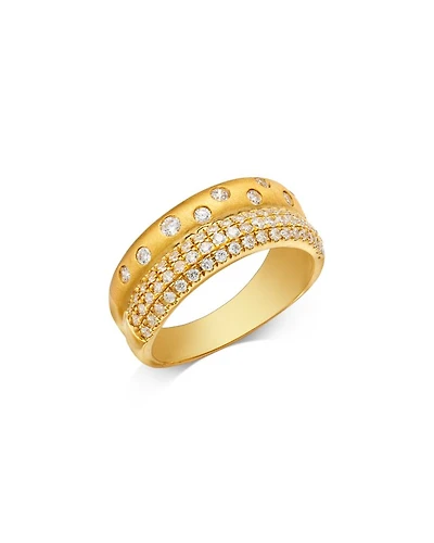 Diamond Stack Ring in 14K Yellow Gold, 0.62 tcw