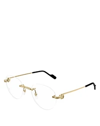 Cartier Premiere De Cartier Round Optical Glasses, 52mm