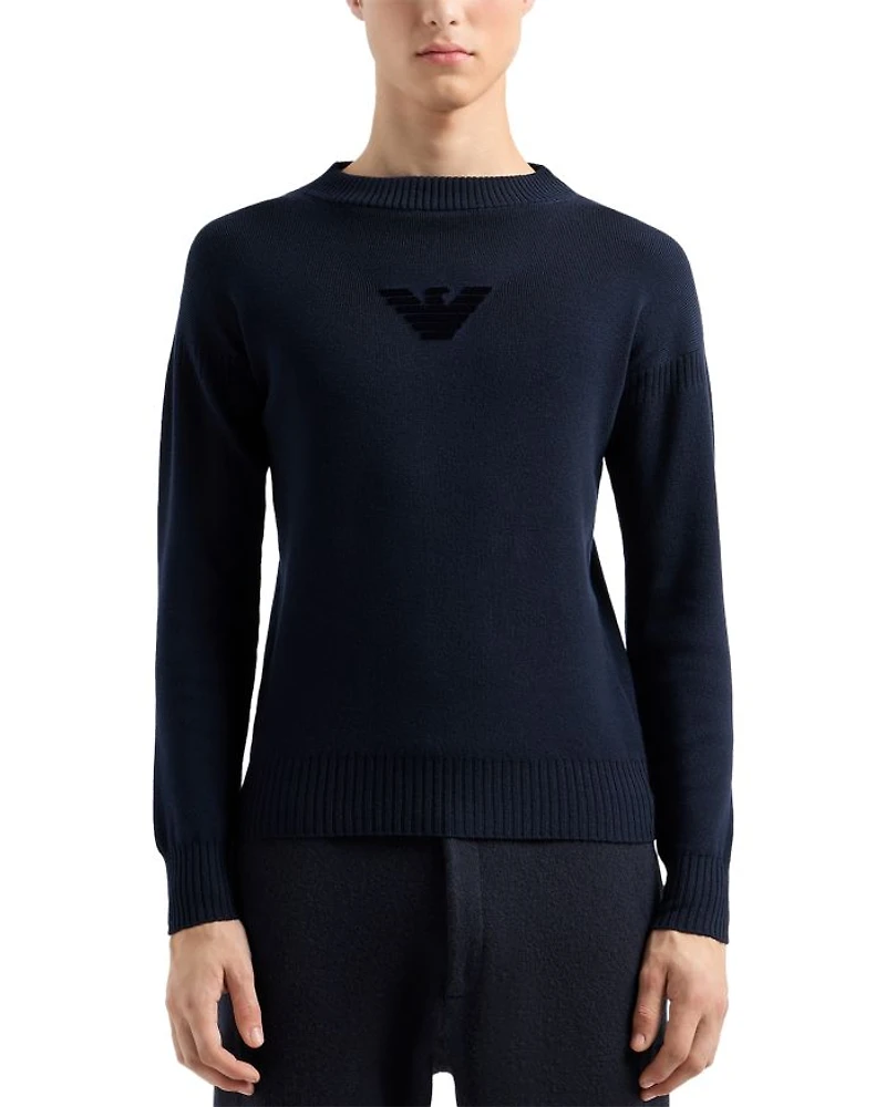 Embroidered Eagle Logo Sweater