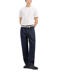 Cotton Jersey Chevron Jacquard Tee
