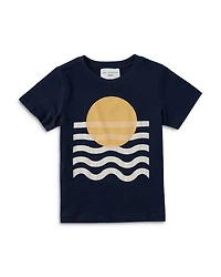 Unisex Marlow Cotton Geo Wave Graphic Tee - Little Kid, Big Kid