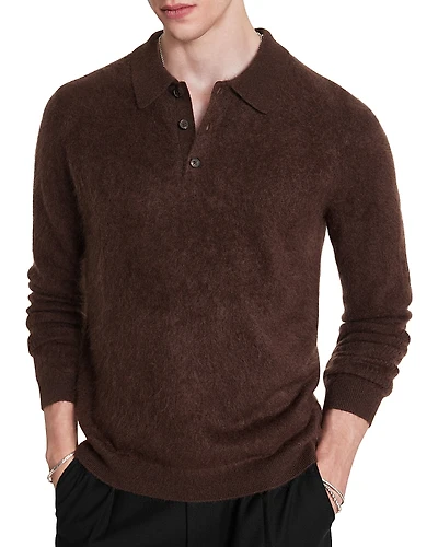John Varvatos Verona Regular Fit Cashmere Polo Sweater