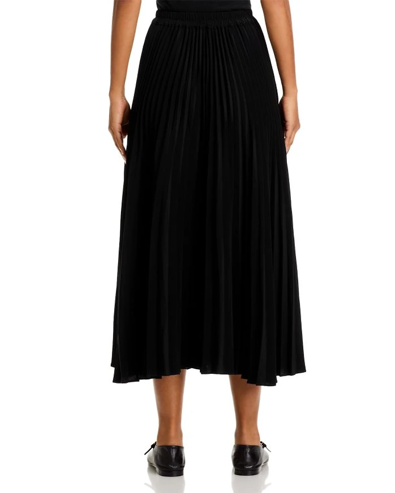 Pleated Midi Skirt