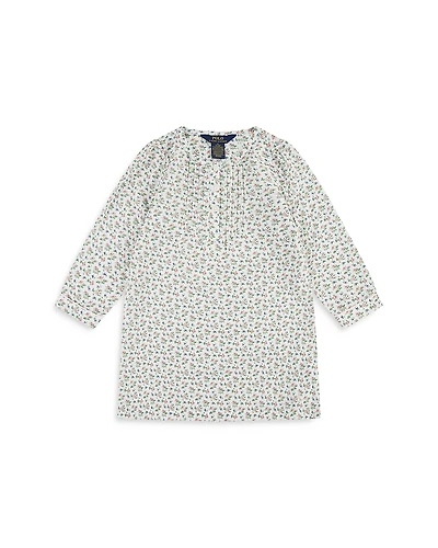 Polo Ralph Lauren Girls' Long Sleeve Pintuck Nightgown - Little Kid