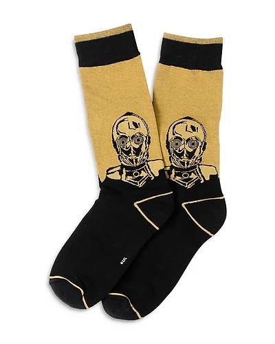 Cufflinks Inc C-3PO Black Dress Socks